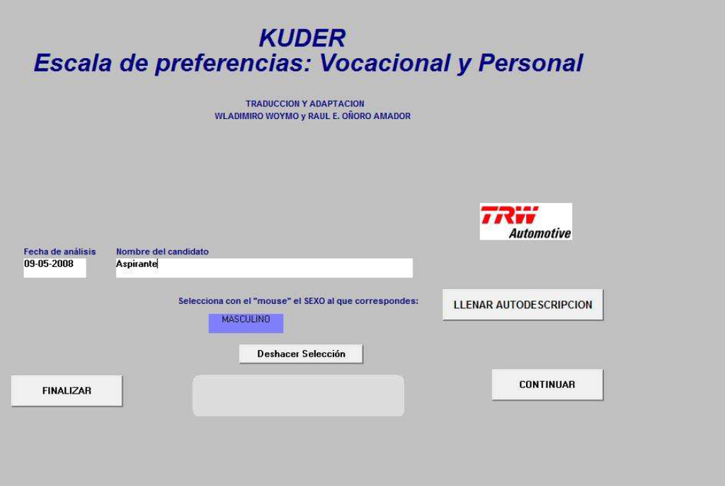 Orientacion Vocacional - Test Kuder