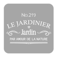 Sténcil 30 x 30cm Modelo 1017 "Jardinerie"