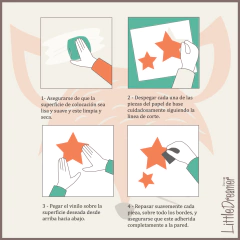 Modelo DD04 Luna y Estrellas - Little Dreamer Deco - vinilos decorativos infantiles