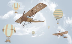 Modelo MUI30 Avioneta vintage con globos - comprar online