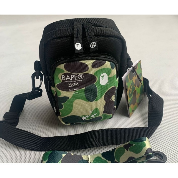 bape shoulder bolsa