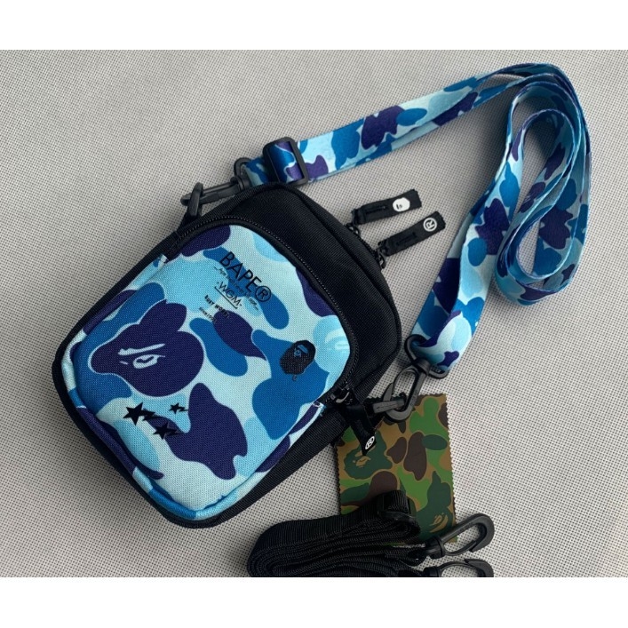 bape shoulder bolsa