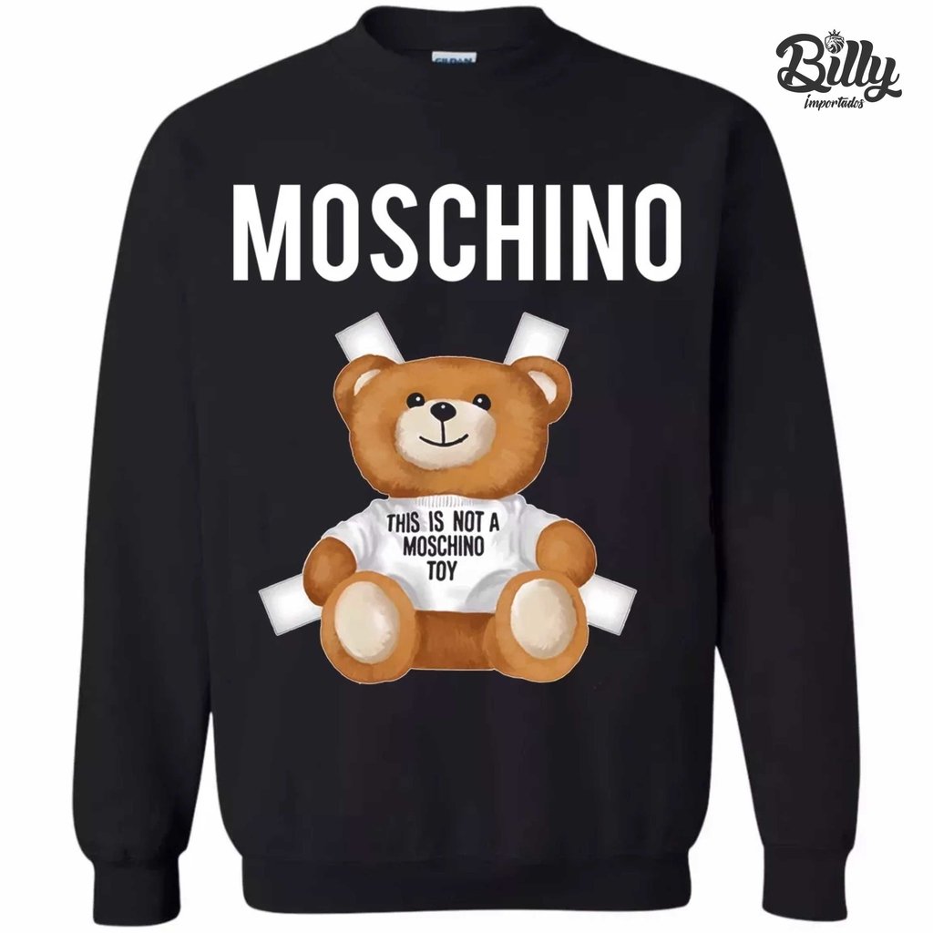 h&m x moschino moletom com capuz