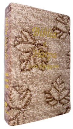 Bíblia letra hipergigante com harpa - capa luxo marfim folha