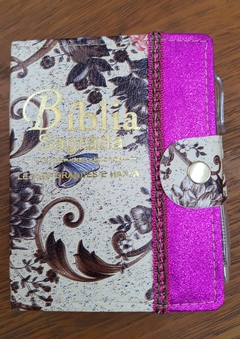 Bíblia média com harpa + caneta - capa borboleta - comprar online