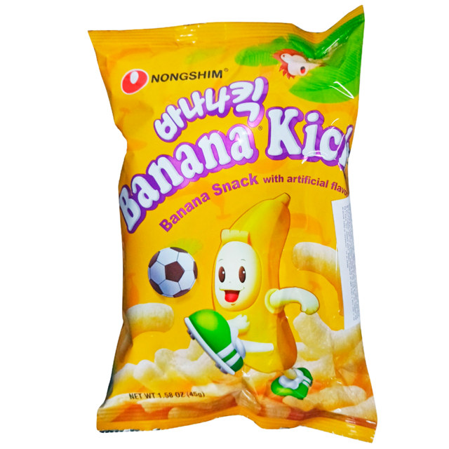 Snack Dulce de Banana Kick Nongshim 45 gr