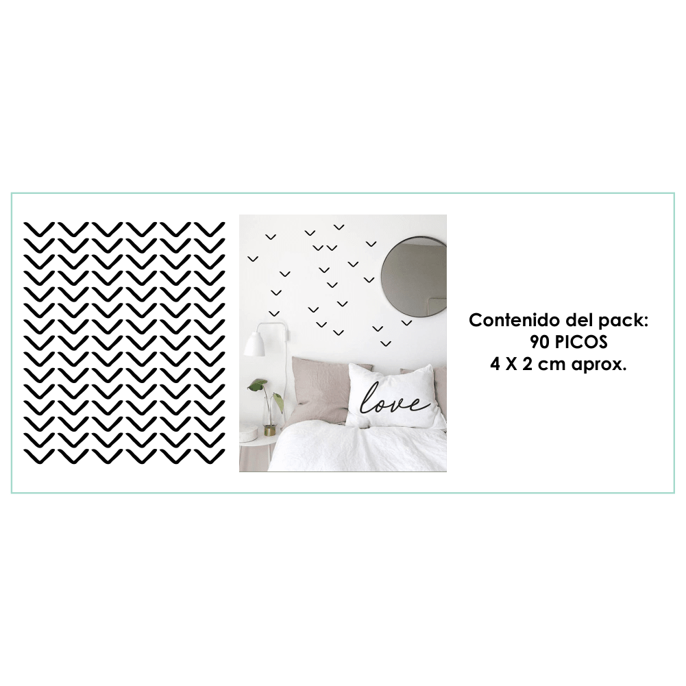 Vinilos Decorativos PACK PICOS Disart Gráfica Vinilos Decorativos PACK PICOS Disart Gráfica