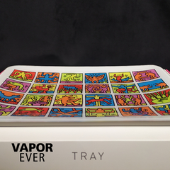 Bandeja de Cristal K Haring Glass Tray Multi Colored - VaporeEver - comprar online