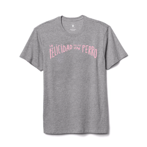 Remera Felicidad Gris