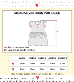 Vestido corazón calado TRICOLOR en internet