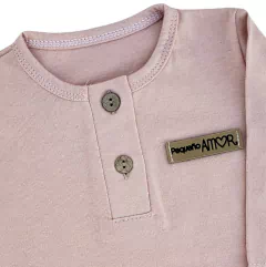 Remera BOTONCITOS rosa vintage - comprar online