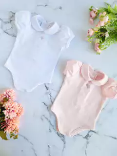 Body Rosa Cuellito M/C - Regalos para Bebés | Tienda Online | Ajuares New Baby