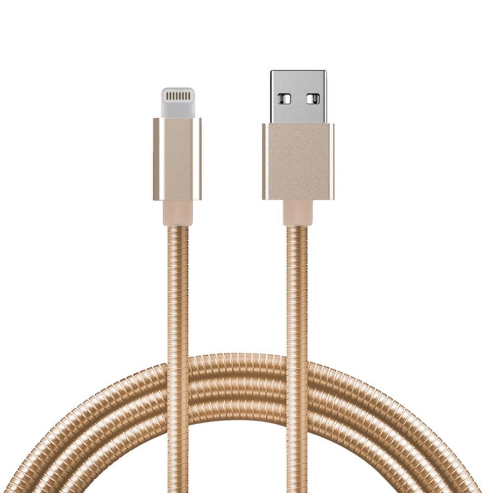 Cabo Carregador Usb p/ Iphone 6, 7, 8, X e Xr Metal Reforçado