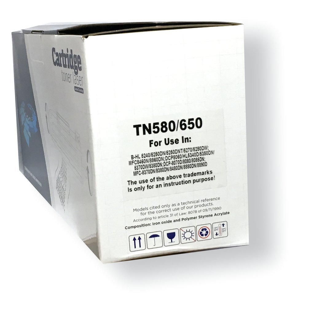 Toner Compativel Brother DCP 8070d DCP 8080dn TN580 TN650 Black Universal