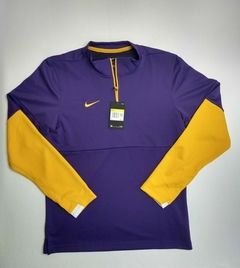Nike Team Authentic Therma 1/2 Zip Top Men's Purple/gold - XL