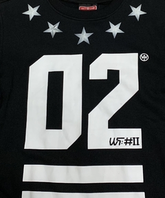 WT02 Sweatshirt 02 Stars Black - Hooded - comprar online