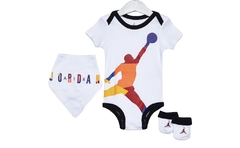 Jordan Infant Rivals Oversized Bodysuit 3-Piece Set White (Talle 0-6 meses)