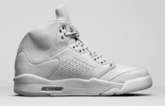 AIR JORDAN RETRO 5 "PURE PLATINIUM " en internet