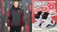Imagen de Jordan Retro 6 Jacket X Air Jordan 6 “Carmine”