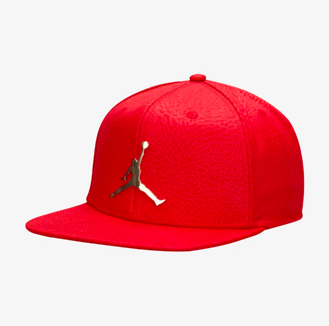 Jordan Pro Ele Ingot Snapback Cap Red - LoDeJim