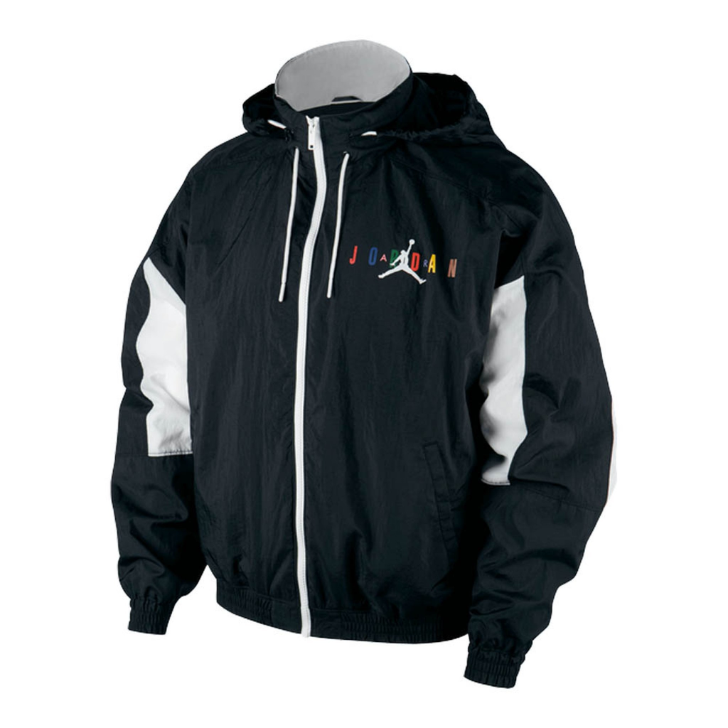 Jordan Sport DNA Windbreaker Track Jacket Black White Multicolor
