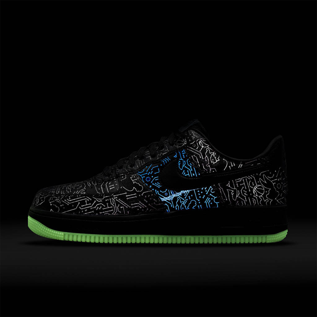 Nike Air Force 1 '07 x Space Jam Legacy 'Black/Fury Blue'