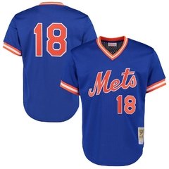 Darryl Strawberry 1986 Authentic Mesh BP Jersey New York Mets Jersey (L)