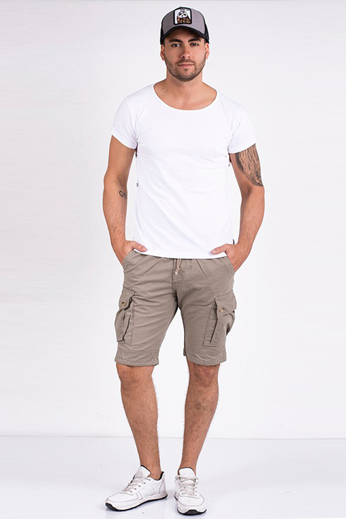 bermudas de hombre de gabardina