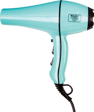 SECADOR PROFESIONAL MARCA WAHL CON 2000 WATT DE POTENCIA MODELO SUPER DRYER  - COLOR NEGRO ó TURQUESA