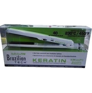 PLANCHA MARCA BABYLISS NANOTITANIUM CON 230°C KERATIN BRAZILIAN TECH NANO  TITANIUM 9559 PARA ALISADO PROGRESIVOS