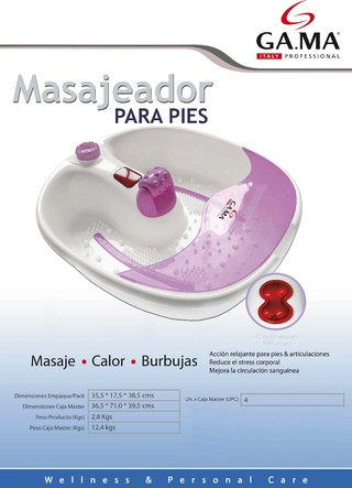 Ga Ma Masajeador Gama Wellness Spa Pies Gama 2025