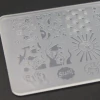 PLACA STAMPING PLASTICA GRANDE PARA DECORACION DE UÑAS DE 10 x 14 cm. - TODOPELUQUERIAS