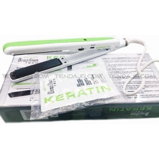 PLANCHA MARCA BABYLISS NANOTITANIUM CON 230°C KERATIN BRAZILIAN TECH NANO  TITANIUM 9559 PARA ALISADO PROGRESIVOS