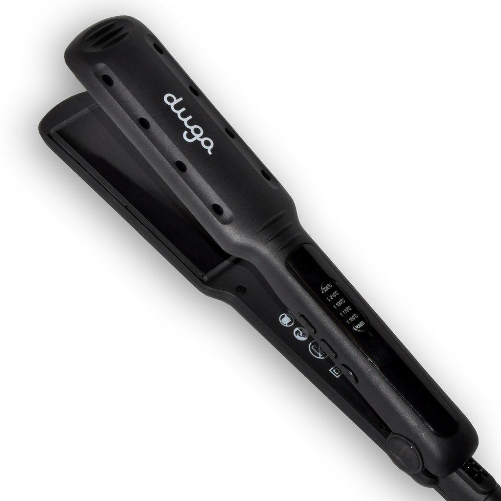PLANCHA PARA CABELLO HUMEDO Y SECO DE ALTA TEMPERATURA 230°C MARCA DUGA  MODELO SW207