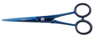 Tijera de Corte FILO NAVAJA de 5,5 pulgadas Marca EUROSTIL Modelo 03014 TITANIUM de Acero Satinado Azul en internet