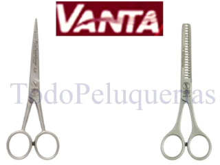TIJERA DE CORTE MICRODENTADA DE 5,5 PULGADAS MARCA VANTA MODELO PREMIUM 10 DE ACERO SATINADO en internet
