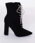 BOTAS NEGRAS CON ACORDONADO DE STRASS en internet