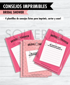 Consejos Bridal Shower - Imprimible