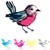 We R Memory Keepers CMYK Stamp 3"X3" "Bird" en internet