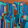 Obra Milo Lockett 130x130 cm