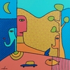 Obra Milo Lockett 100x100 cm