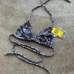 CORPIÑO TINI TIRAS PRINT GRIS