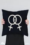 Capa de Almofada Amor Lésbico - MinKa Camisetas Feministas