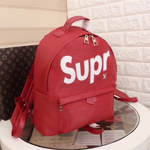 Louis Vuitton Supreme Christopher Backpack Epi PM Red