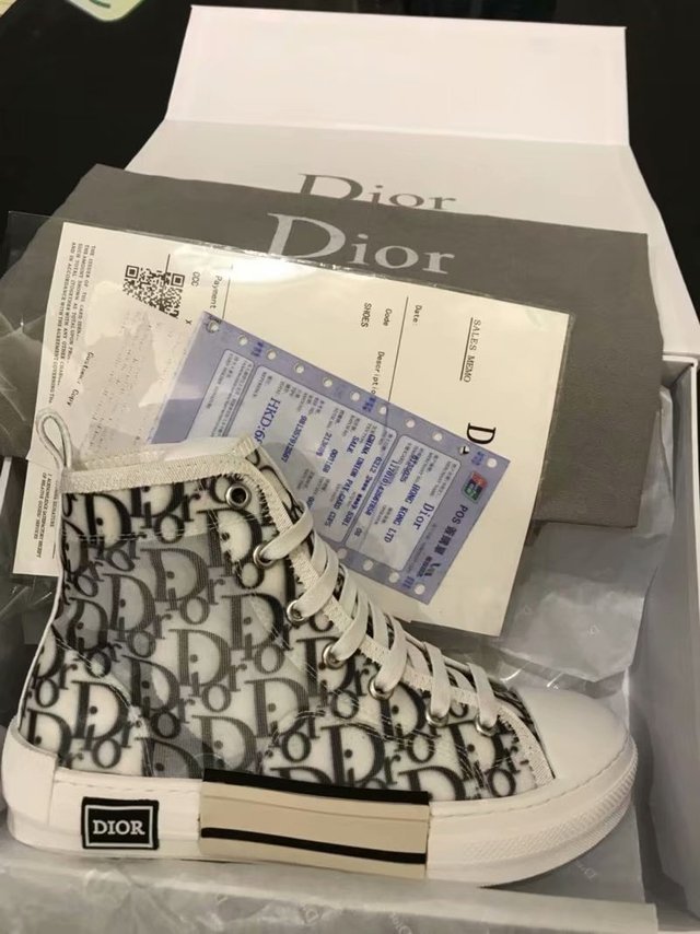 sneaker cano alto b23 dior