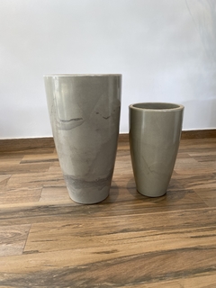 Vaso de Polietileno - 70cm - cimento queimado na internet