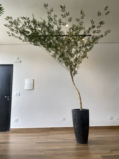 Bambu mosso artificial 3,00 metros curvado para esquerda - comprar online