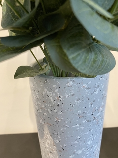 Vaso de cerâmica com eucalipto artificial 40cm na internet