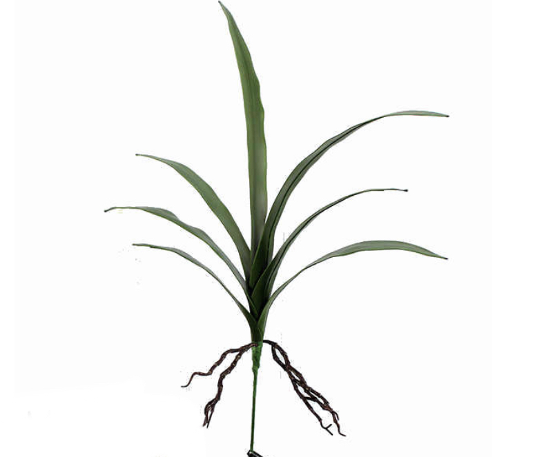 Folha de Orquídea artificial - 52cm - Cristal Garden