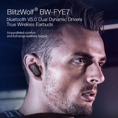 Fone de Ouvido  Blitzwolf BW-FYE7 TWS bluetooth 5.0 Drivers Dinâmicos